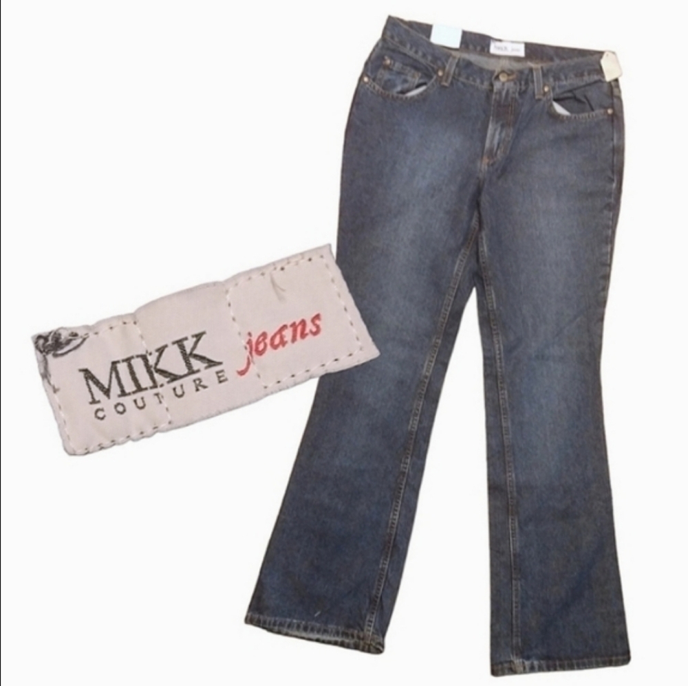 NWT MIKK COUTURE LADIES BOOT CUT DENIM JEANS SIZE 13